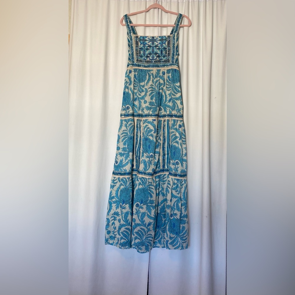 Blue Floral Maxi Dress